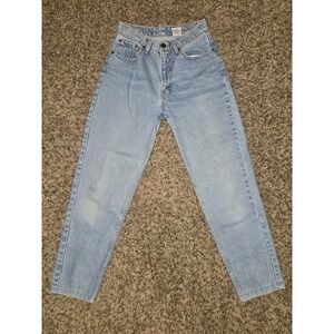 Vintage Jordache Light Wash Mom Jean High Waisted Tapered Leg 9/10 (26) Y2K